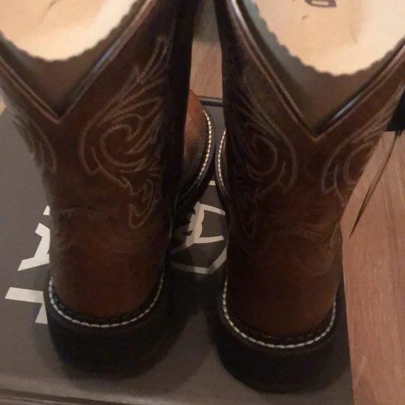 Ariat Brown Heeled Boots - Picture 6 of 8